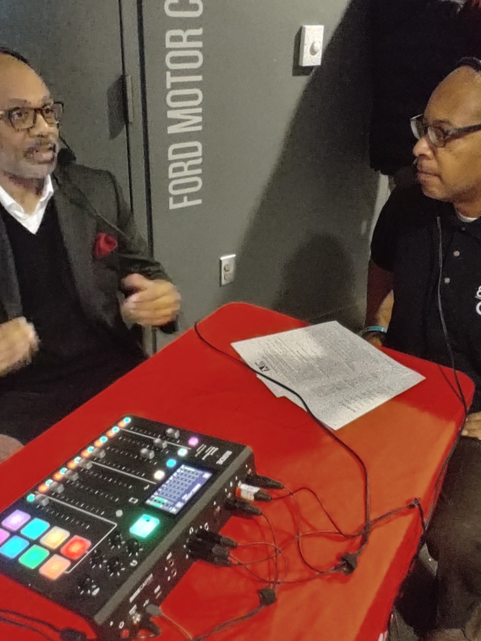 Michael Adrian Davis in studio